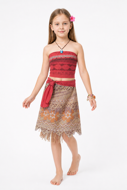 Moana Costume for Kids with Dress and Accessories Costume Dresses detail 2