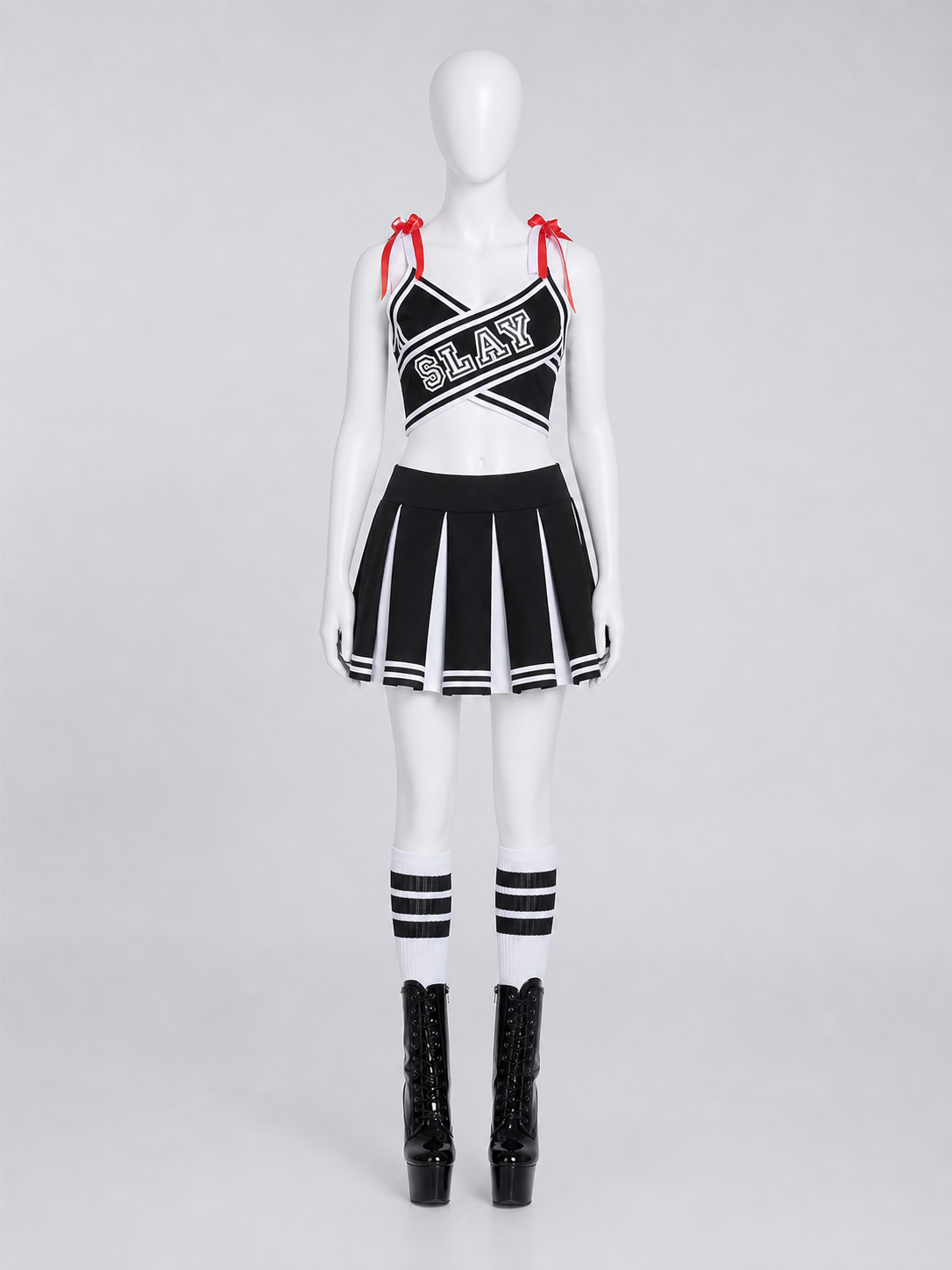 Cheerleading-Style Performance Costume, Top and Skirt