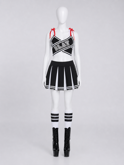 Cheerleading-Style Performance Costume, Top and Skirt