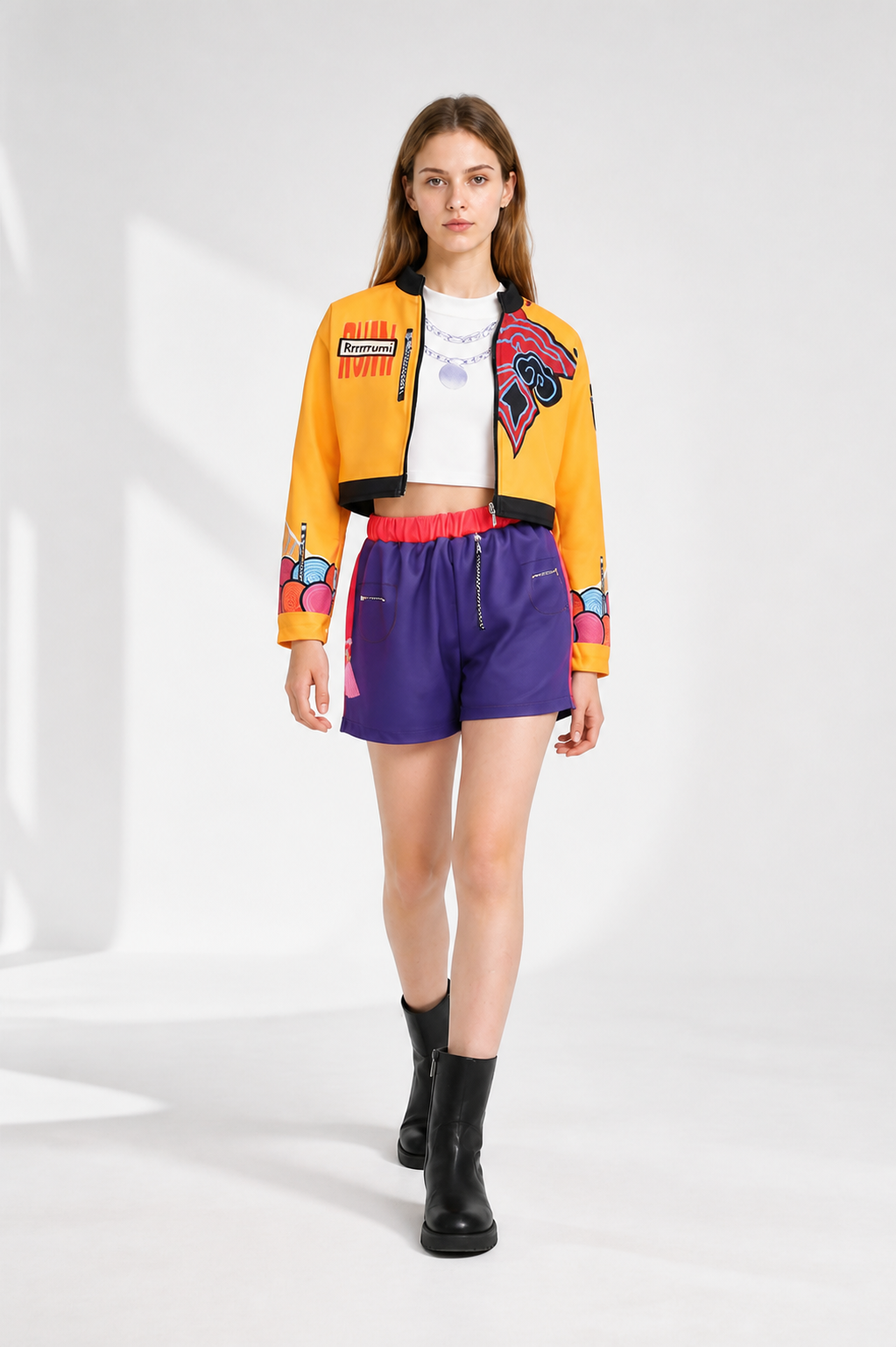3-Piece Stage Costume: Jacket, Top, and Shorts Costumes detail 2