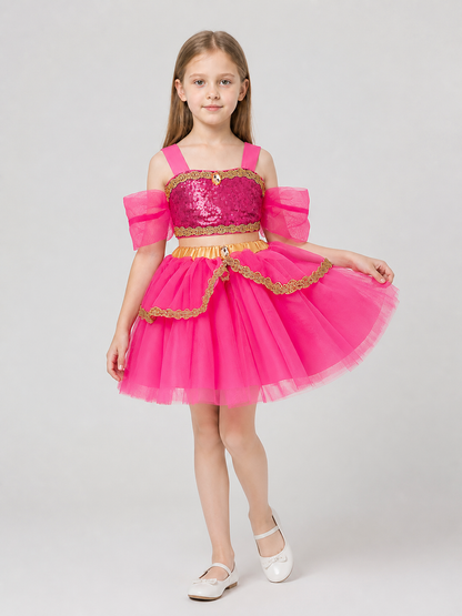 Jasmine Two-Piece Costume: Bodice, Full Skirt, and Belt Costumes detail 2