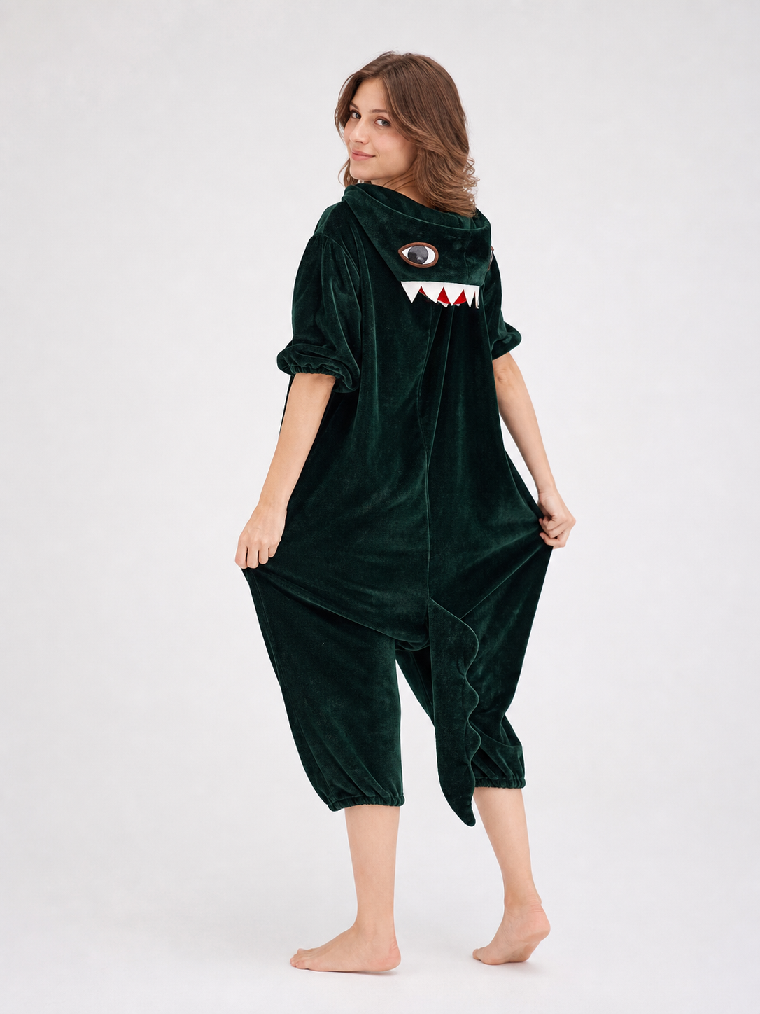 Dinosaur Carnival Costume, Jumpsuit with Tail Costumes detail
