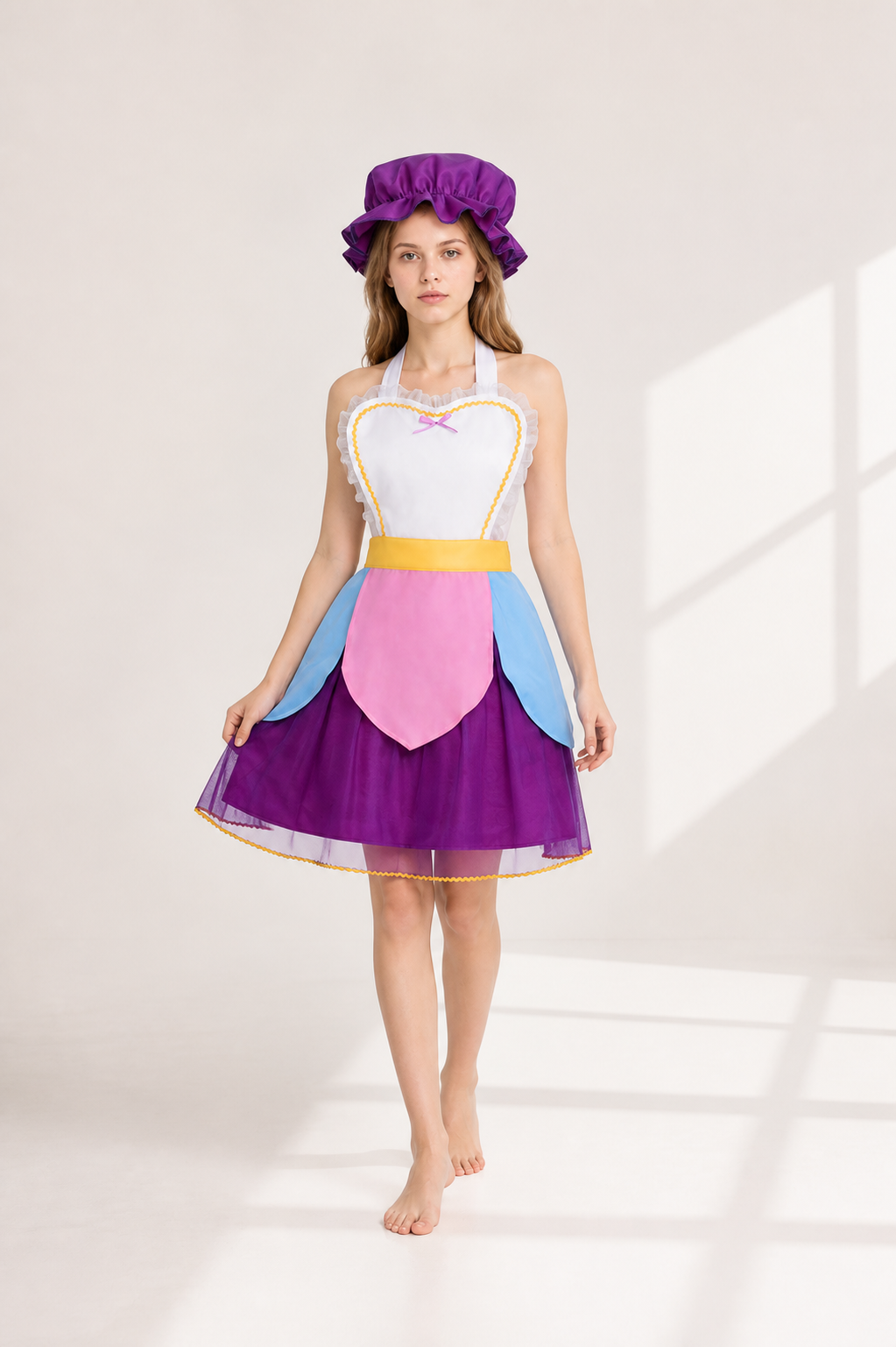 Cosplay Dress with Apron and Hat Costume Dresses detail 2