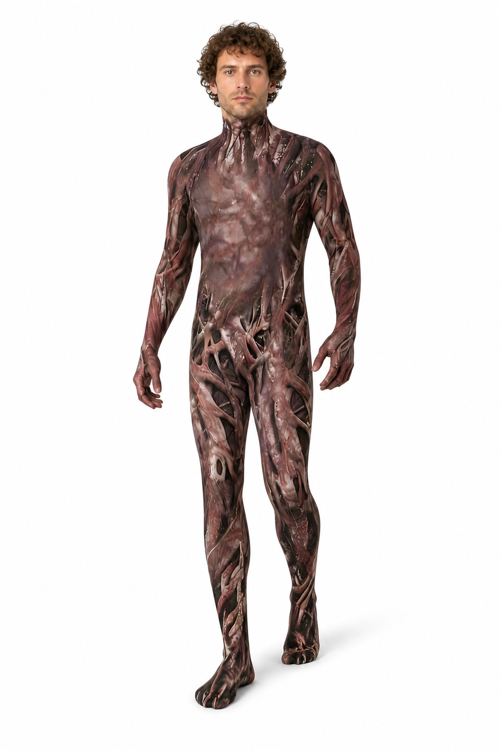 Halloween zombie costume with mask and claws Costume Masks detail