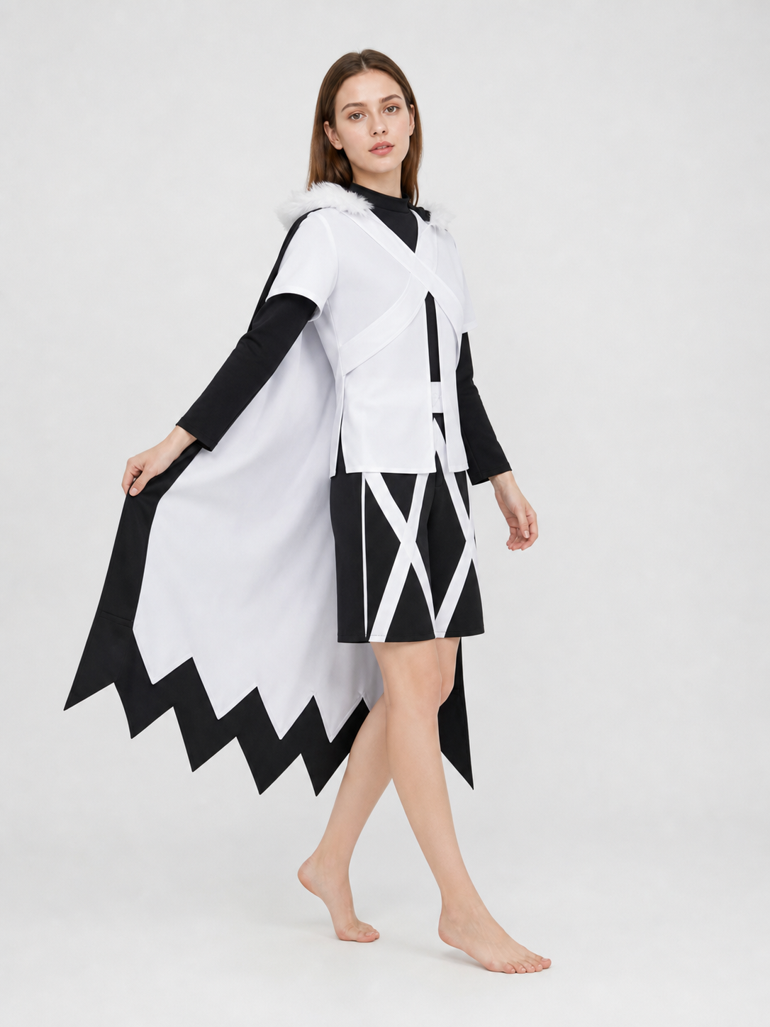XTALE Cross Sans Cosplay Costume with Cape and Shorts