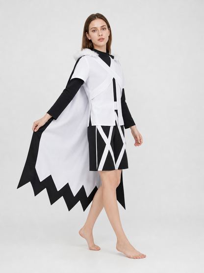 XTALE Cross Sans Cosplay Costume with Cape and Shorts