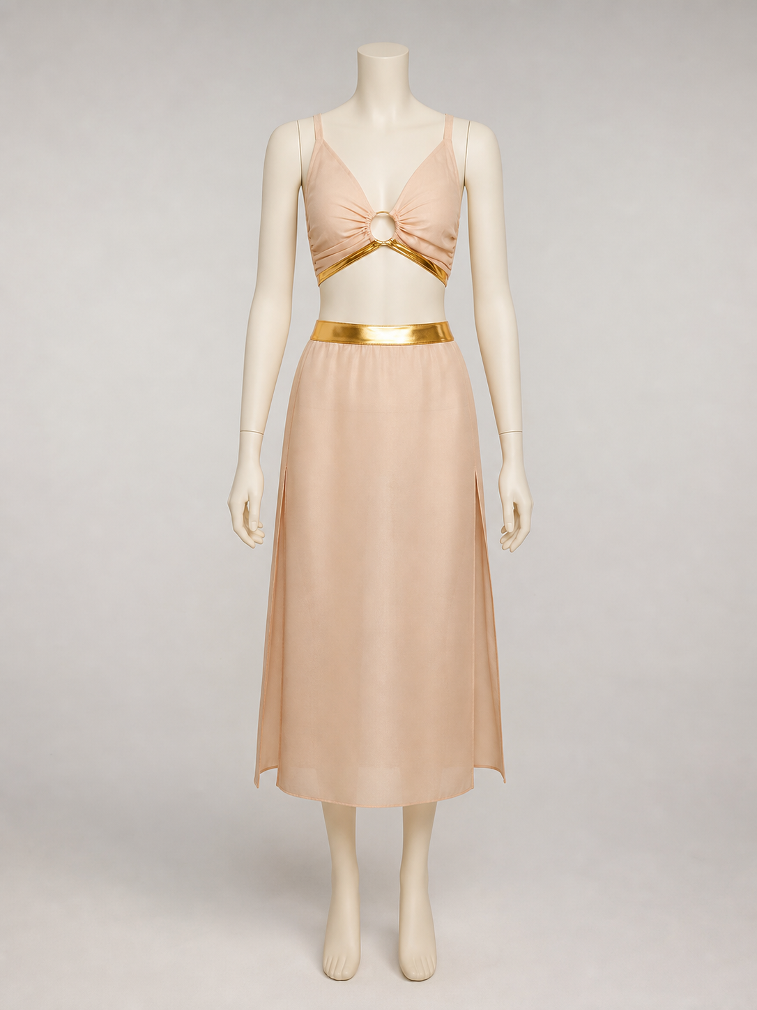 Stage Costume: Top and Long Skirt with Slit