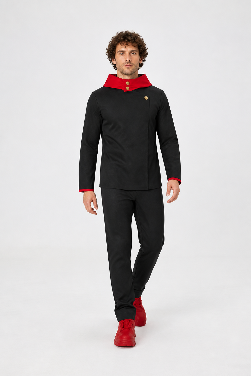Anime Cosplay Costume with Top and Pants Costumes detail 2
