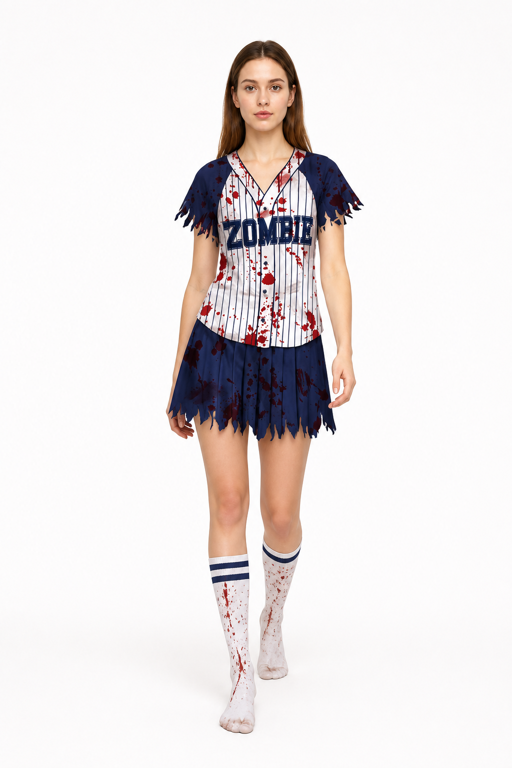 Zombie Costume for the Stage: T-Shirt and Ripped Shorts Costumes detail 2