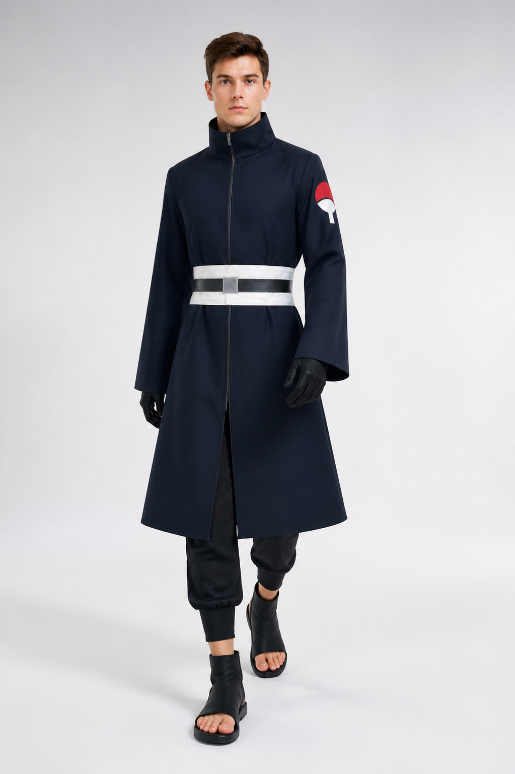 Obito Uchiha Cosplay Costume with White Belt Costumes detail 2