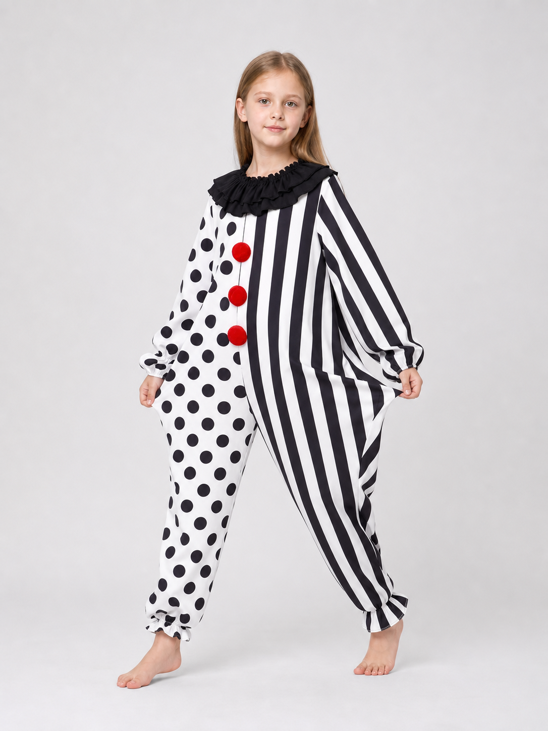 Clown Costume with Mask and Top Hat