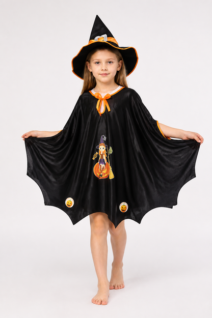 Carnival Costume with Cape and Pointed Hat Costume Capes detail 2