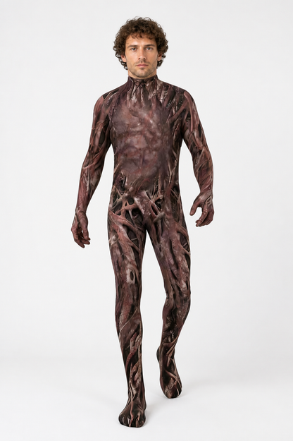 Halloween Monster Jumpsuit with a Torn Texture Costumes detail 2
