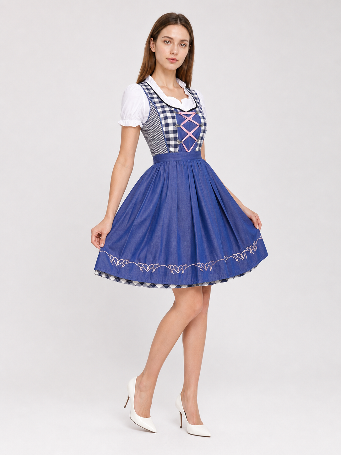 Bavarian Dirndl Dress for Oktoberfest and Festivals