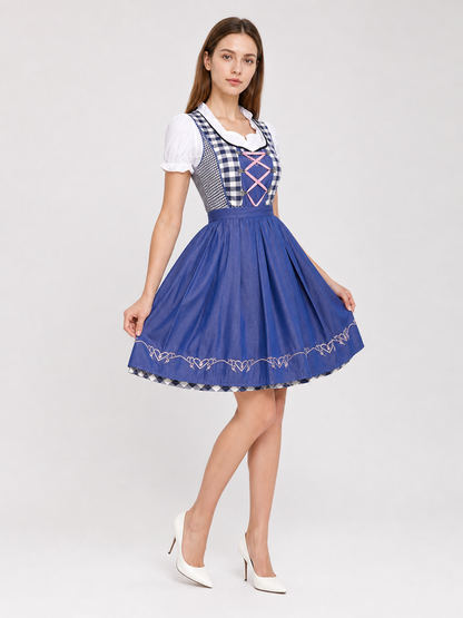 Bavarian Dirndl Dress for Oktoberfest and Festivals