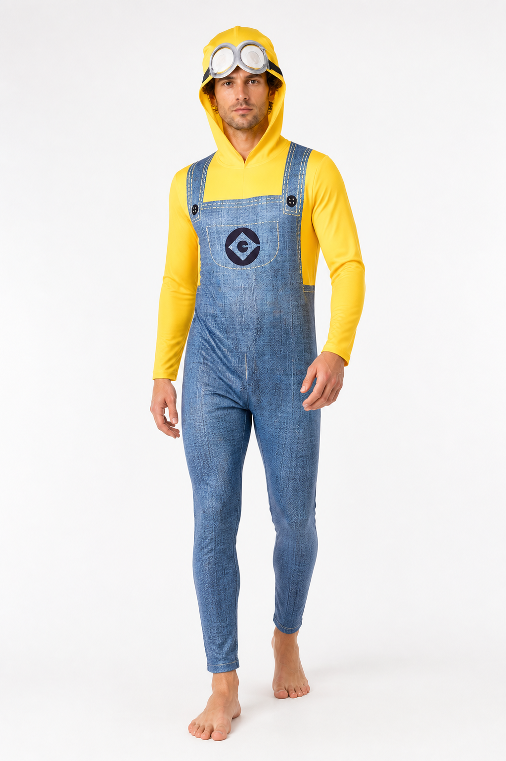 Minion Hooded Jumpsuit Costume for Cosplay