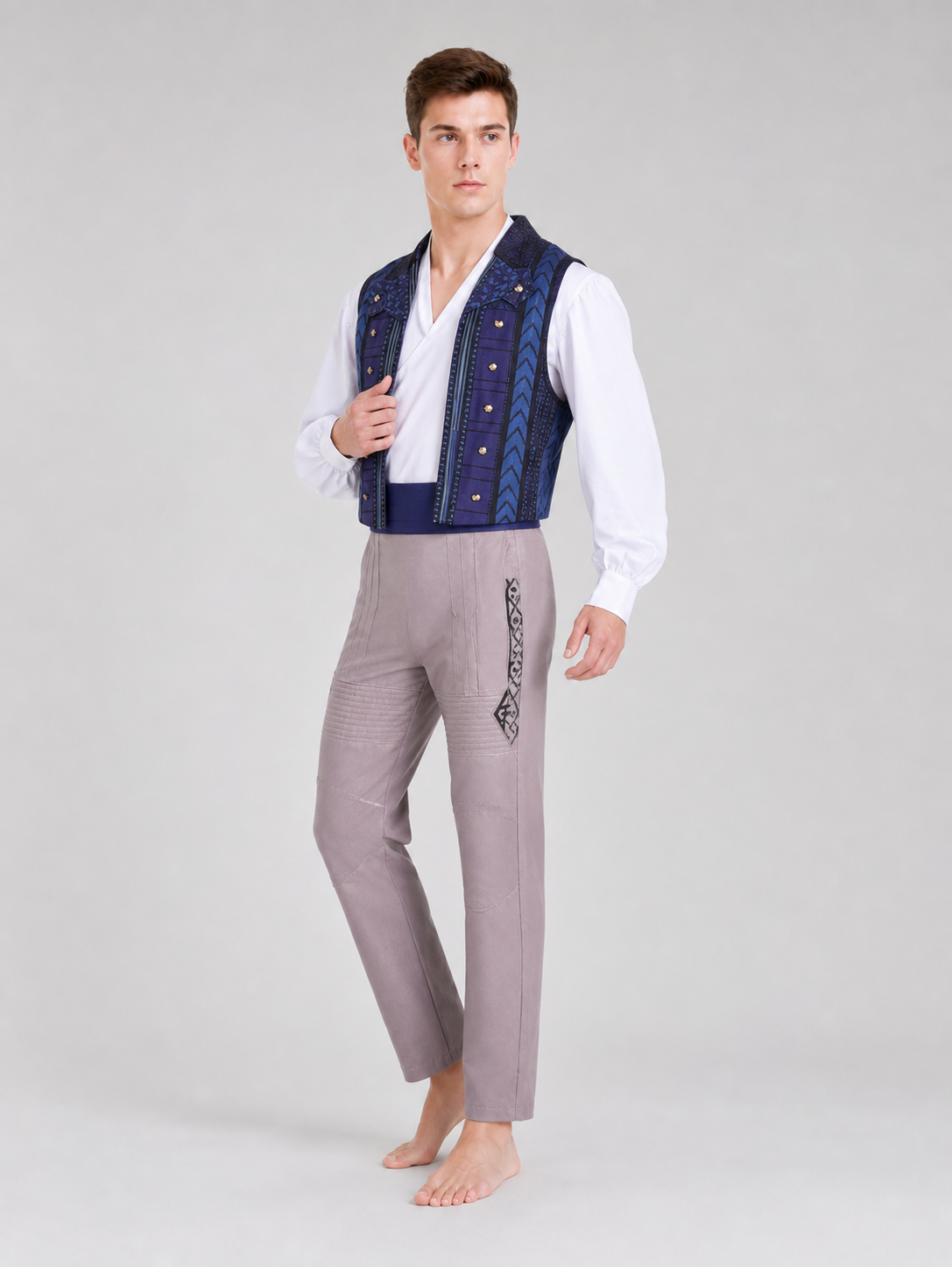 Fiyero "Wicked" Cosplay Costume: Vest, Shirt, Pants