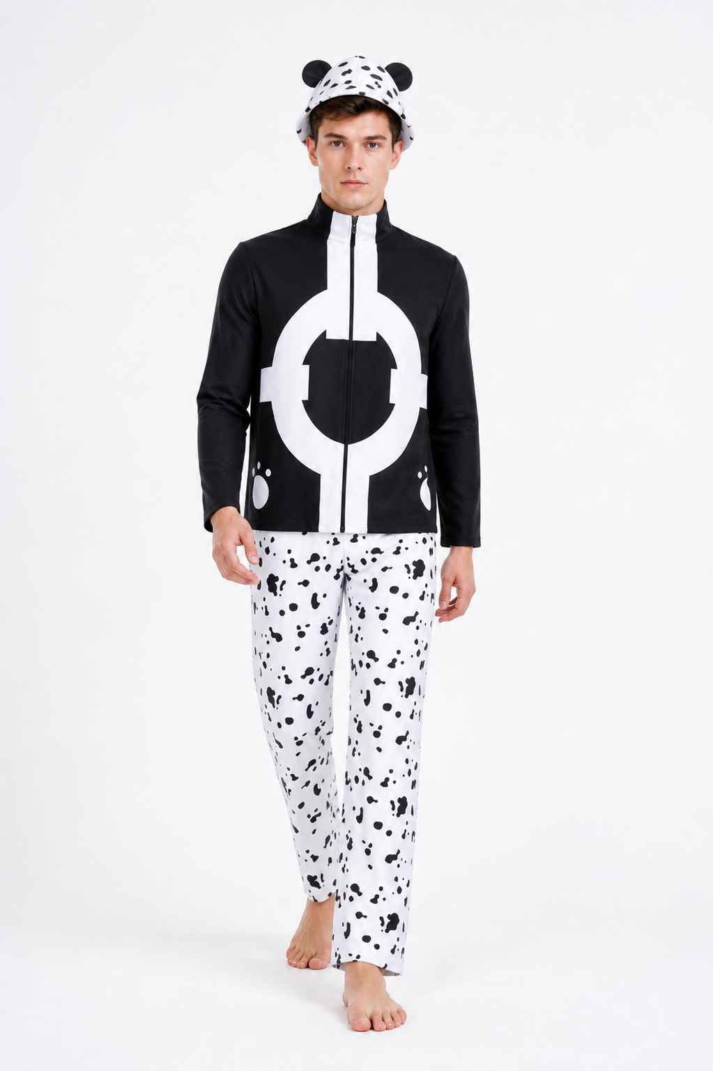 3-Piece Black and White Cosplay Costume Costumes detail