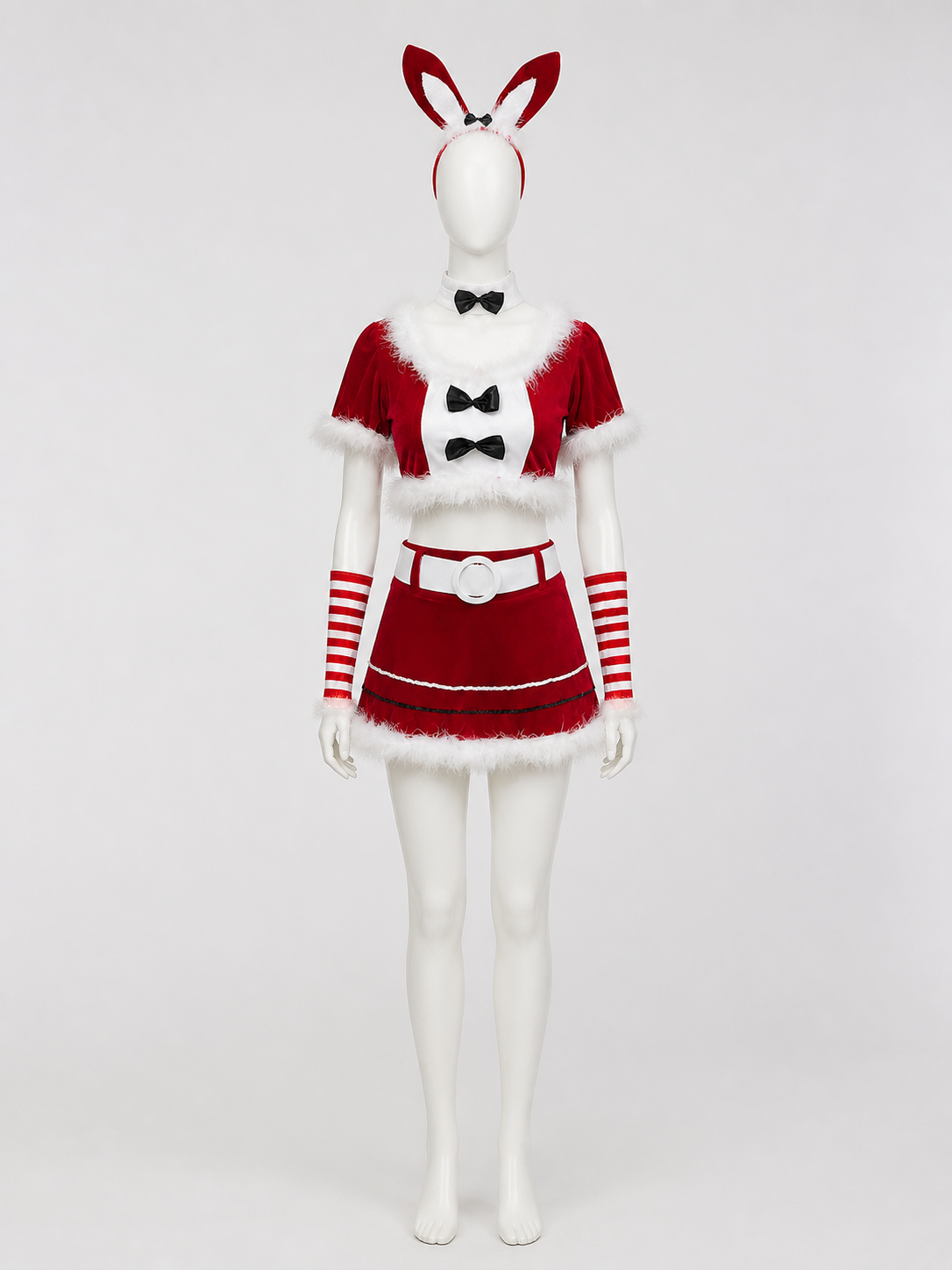 Christmas Bunny Costume, Red, 2-Piece Costumes detail 2
