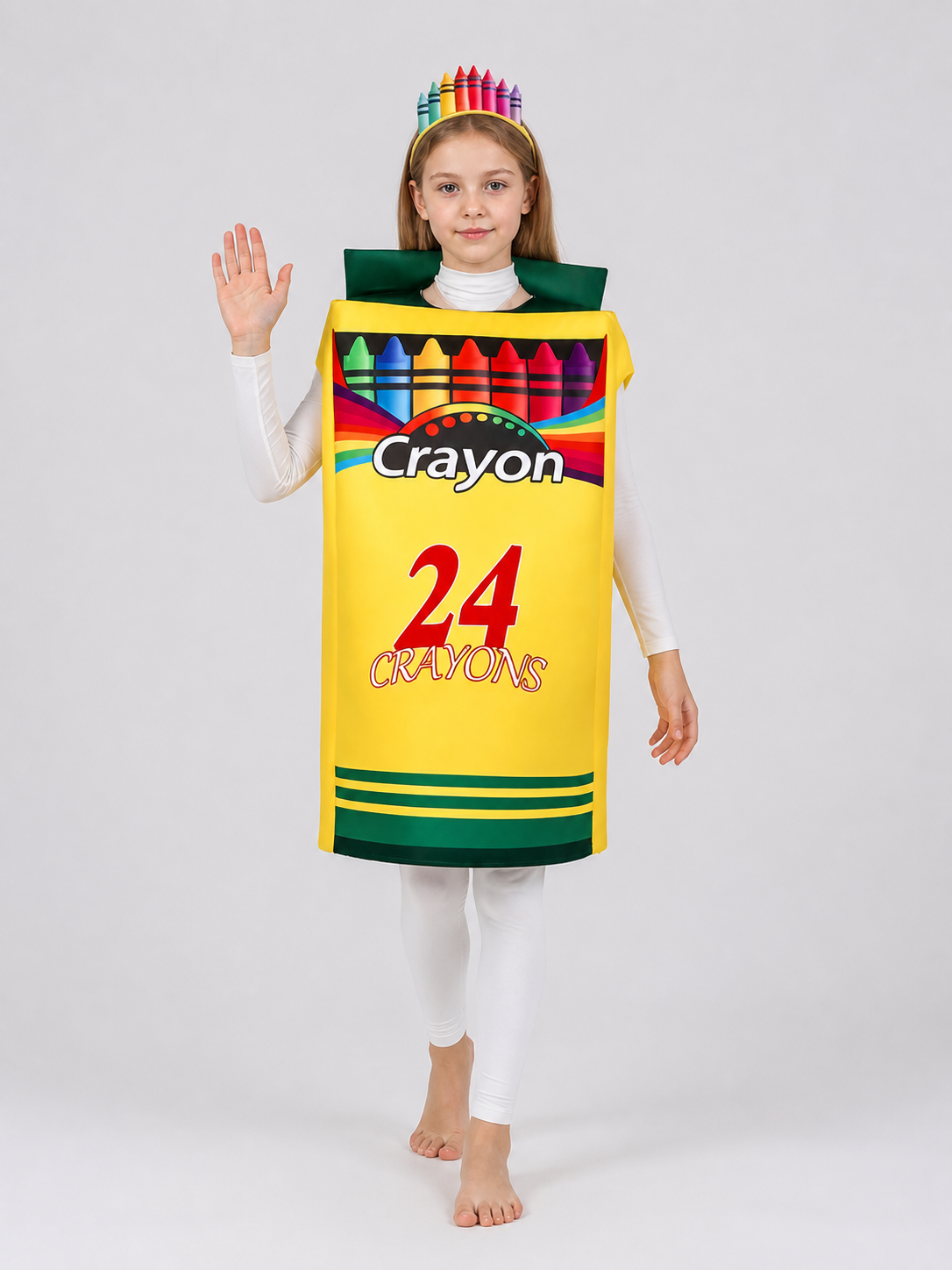 Colorful Crayon Cosplay Costume with Headband