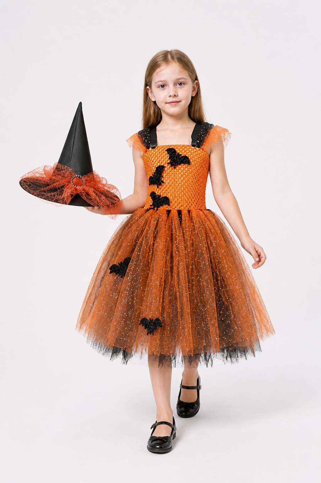 Halloween Witch Costume with Glitter and Spiderweb Costumes detail 2