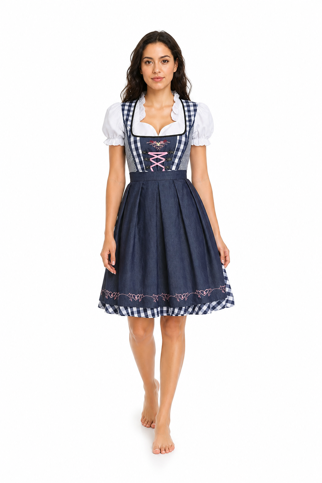 Bavarian-Style Dress with Corset and Puff Sleeves Costume Dresses detail 2