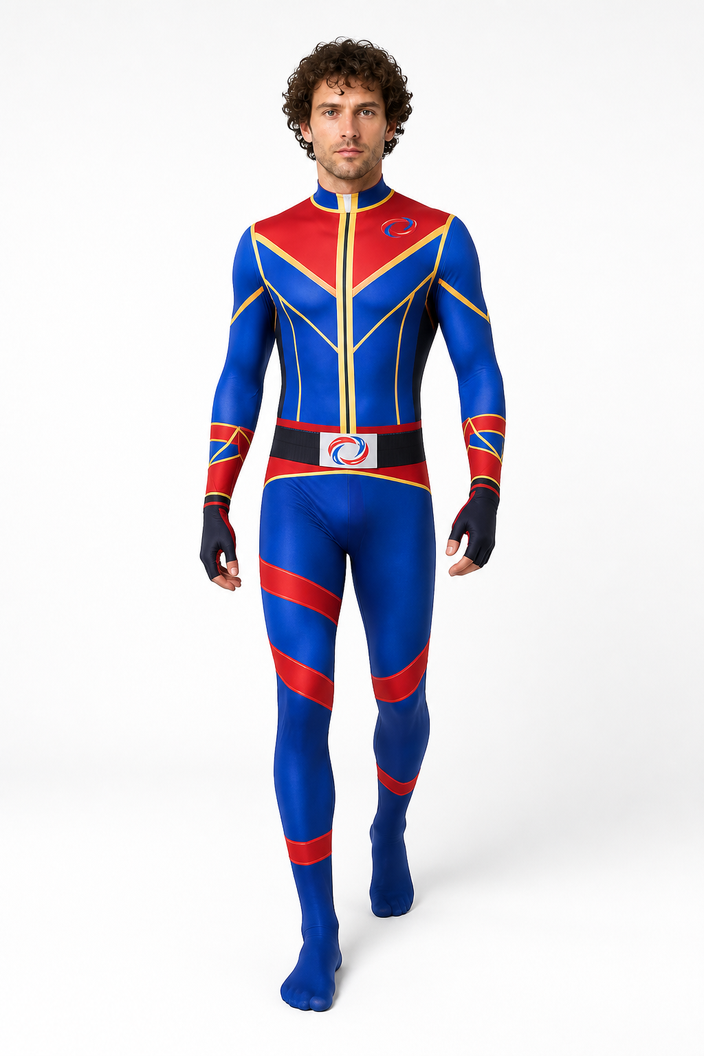 Cosplay Jumpsuit Costume with Geometric Print Costumes detail 2
