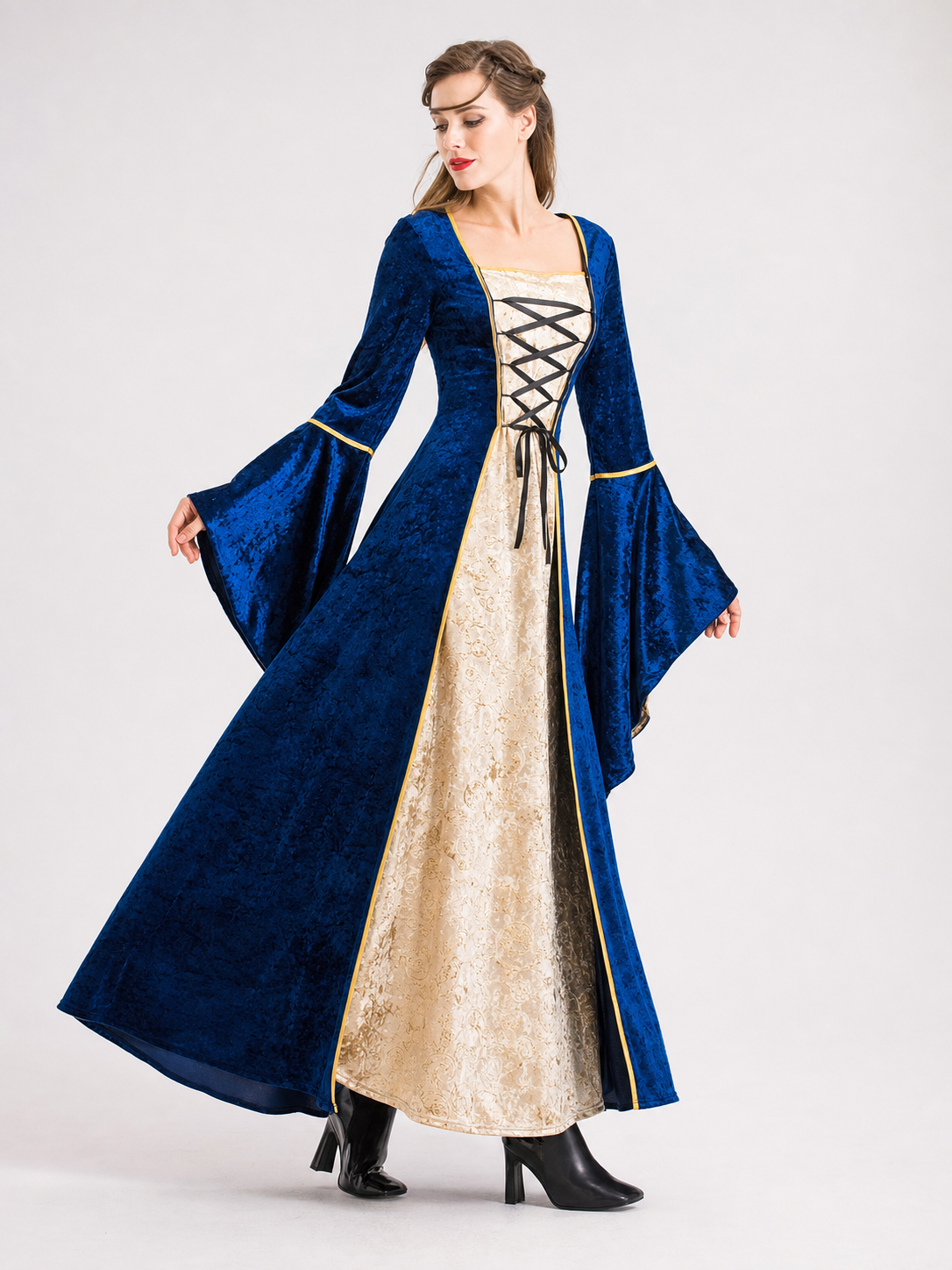 Vampire Costume — Long Court Dress for Cosplay