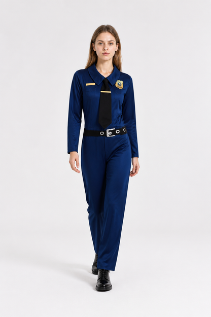 Leopard Police Officer Jumpsuit Costume for Cosplay Costumes detail 2