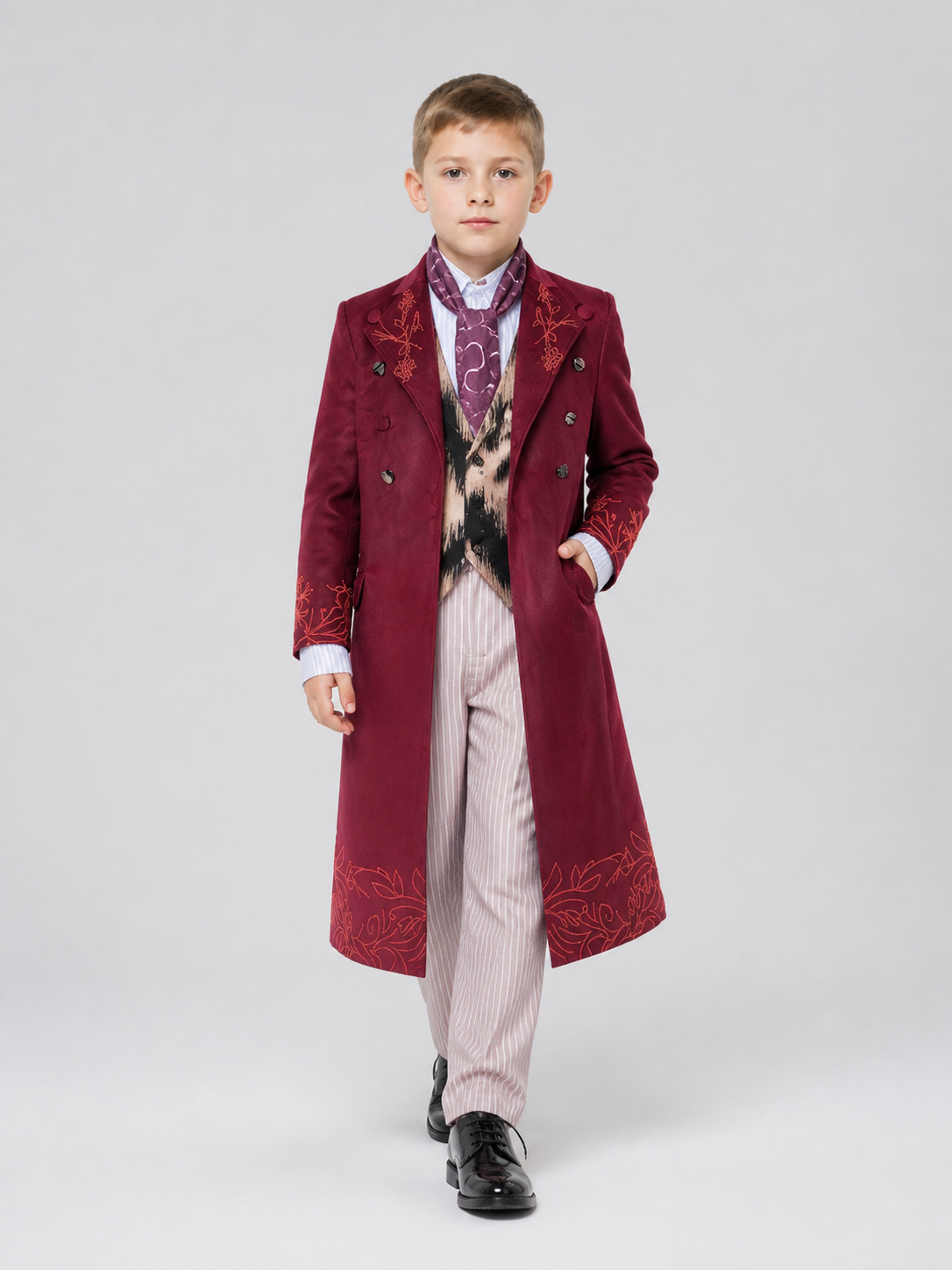 Willy Wonka Costume with Coat, Vest, Shirt, and Pants Costumes detail 2