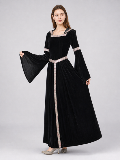 Zombie Costume, Medieval Hooded Dress