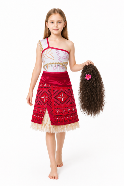 Moana Sleeveless One-Shoulder Dress Costume Costume Dresses detail 2