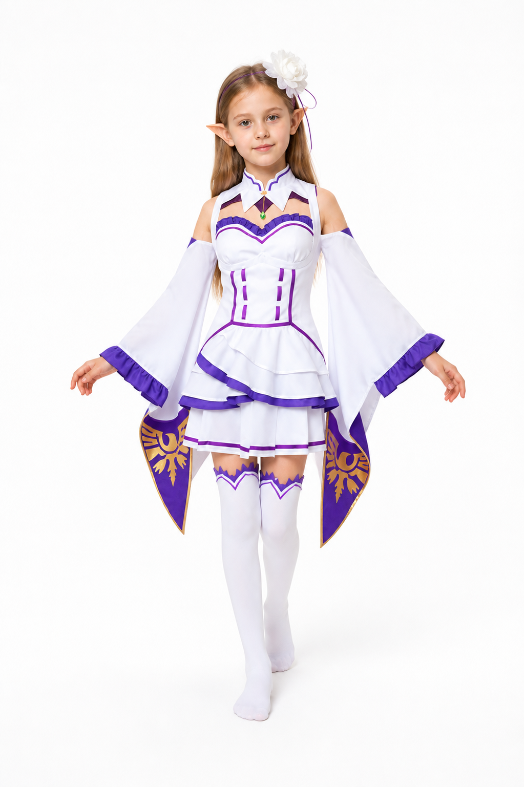 Halloween Costume with Wide Sleeves and Layered Skirt Costumes detail 2