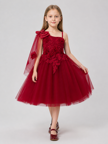 Full Party Dress with Tulle Cape Costume Dresses detail 2
