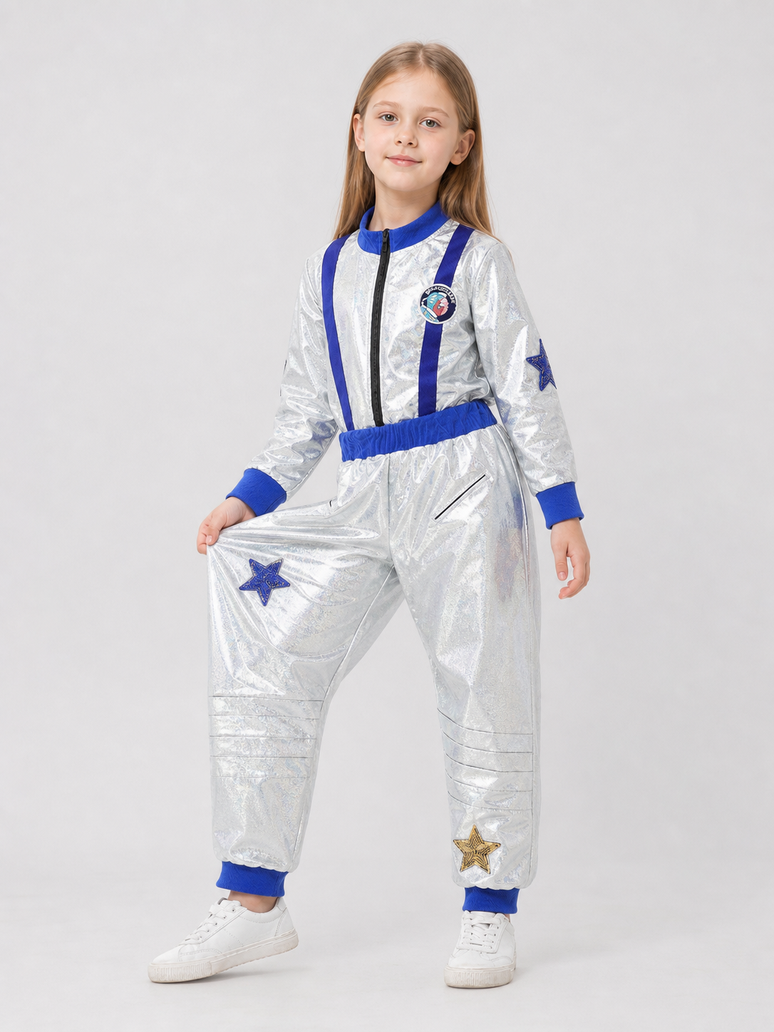 Silver Astronaut Costume for Halloween and the Stage