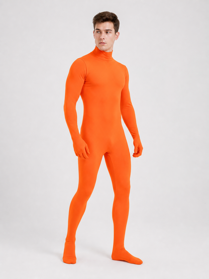 Orange Hooded Morph Suit for Cosplay