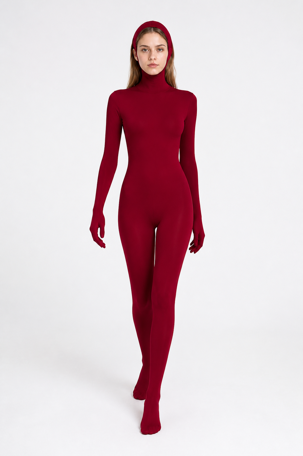 Red Hooded Halloween Jumpsuit Costumes detail 2