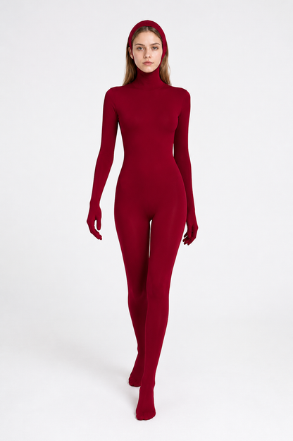 Red Hooded Halloween Jumpsuit Costumes detail 2