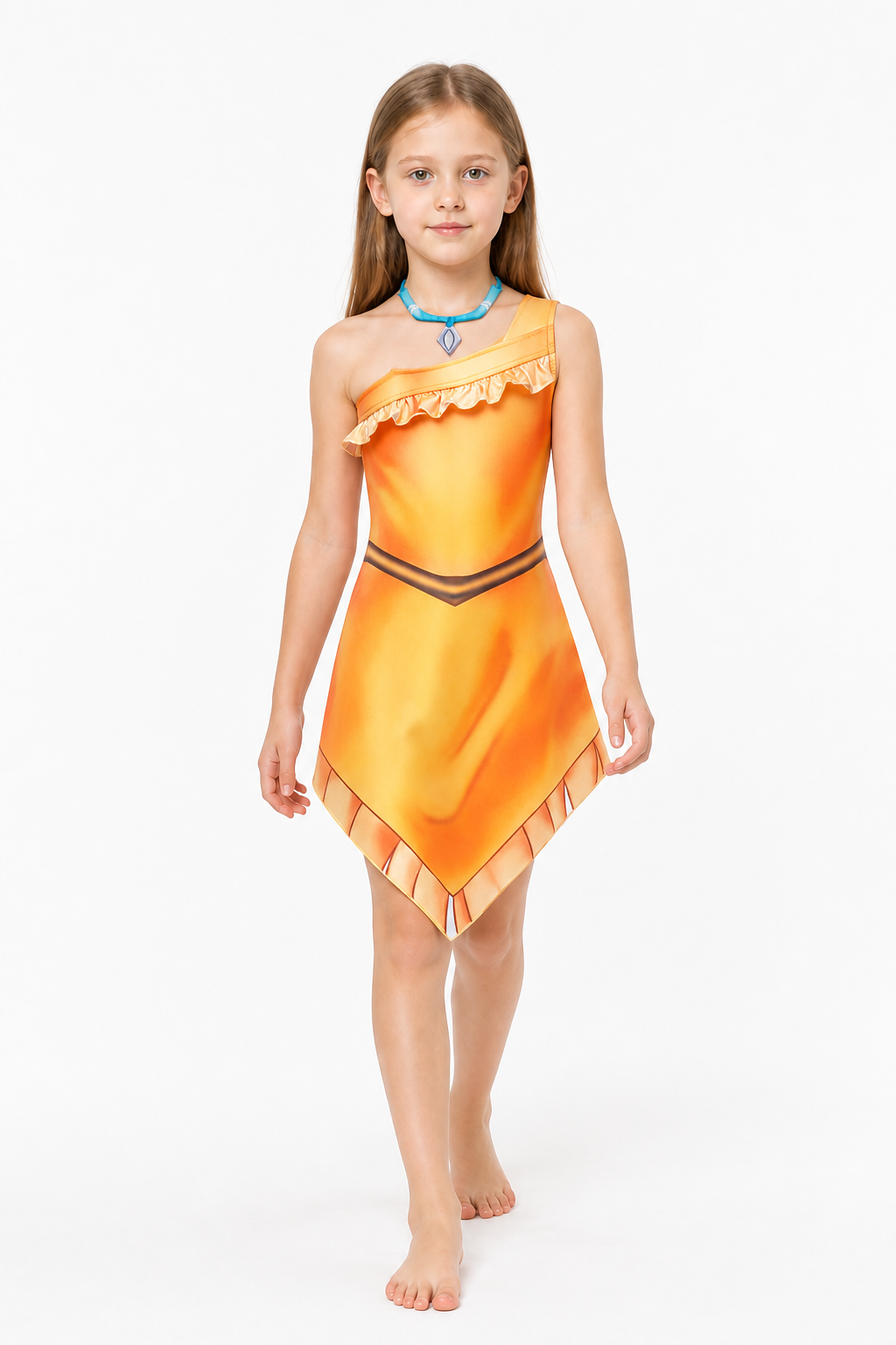 Pocahontas Costume with an Asymmetrical Hem Costumes detail 2