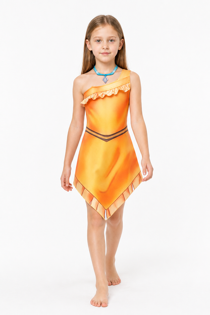 Pocahontas Costume with an Asymmetrical Hem Costumes detail 2