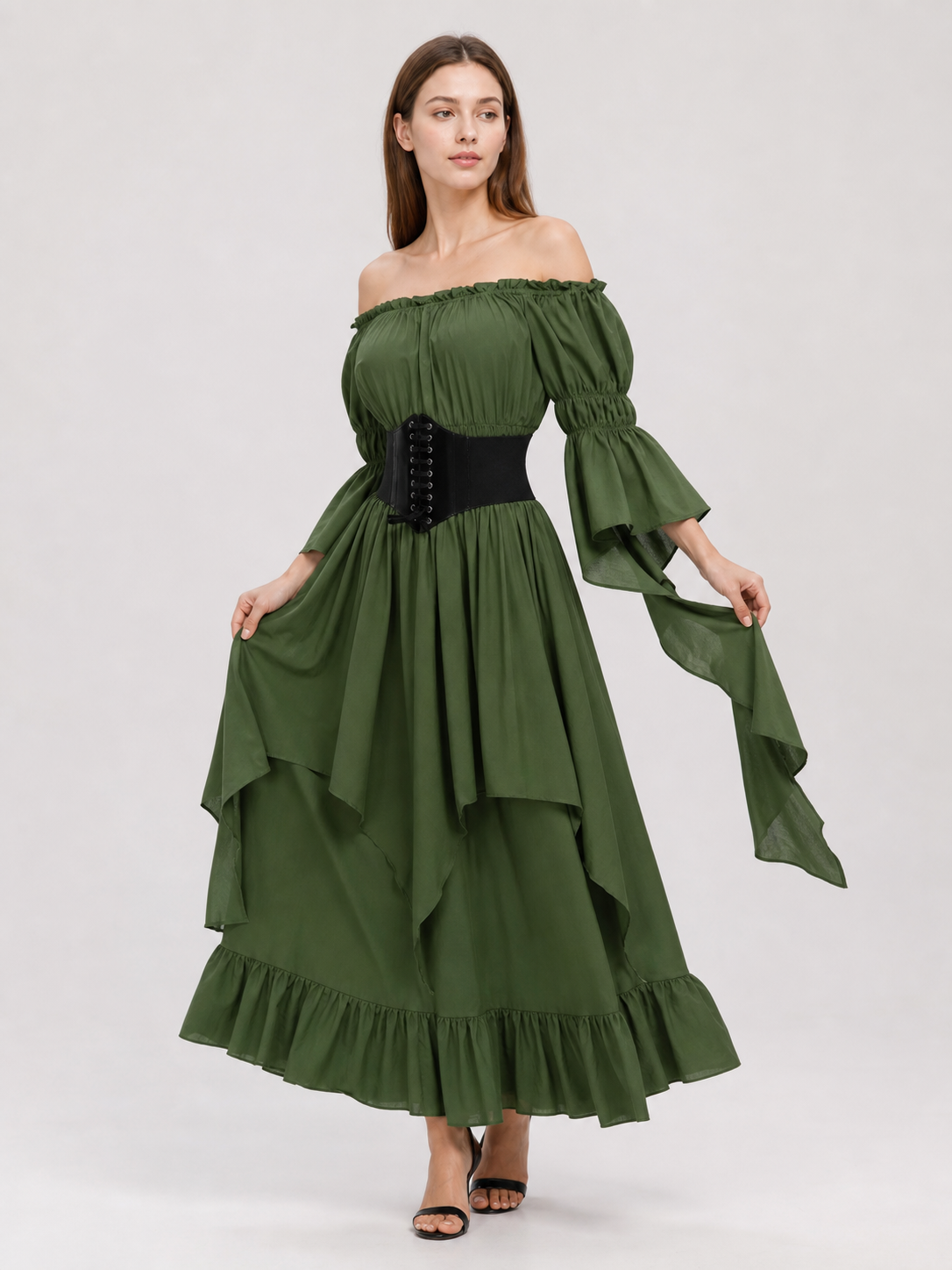 Medieval Off-the-Shoulder Ball Gown