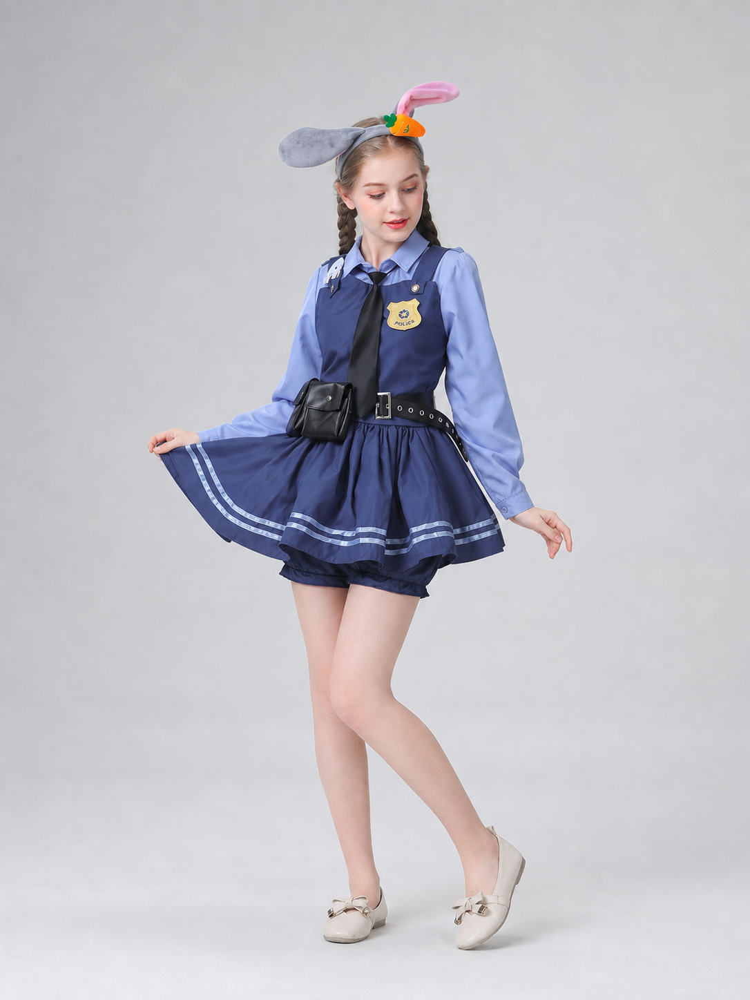 Judy Police Officer Costume with Skirt