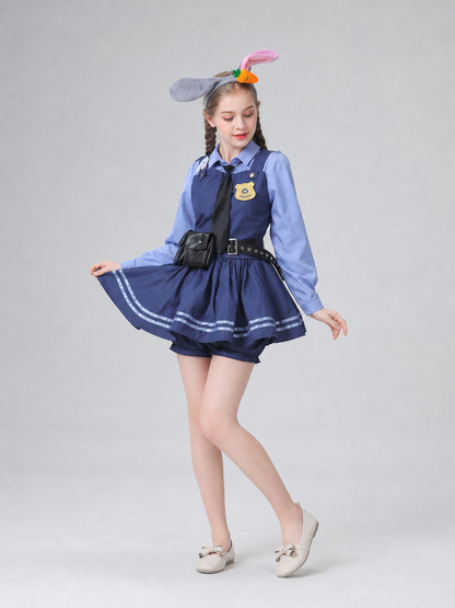 Judy Police Officer Costume with Skirt