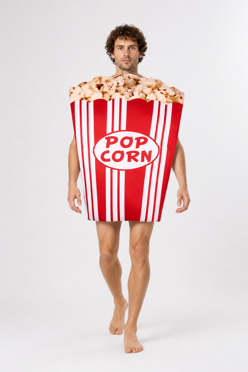 Popcorn Costume with 3D Top, Red and White Costumes detail 2