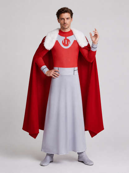 Thragg Cosplay Costume: Jumpsuit and Long Cape Costume Capes detail 2
