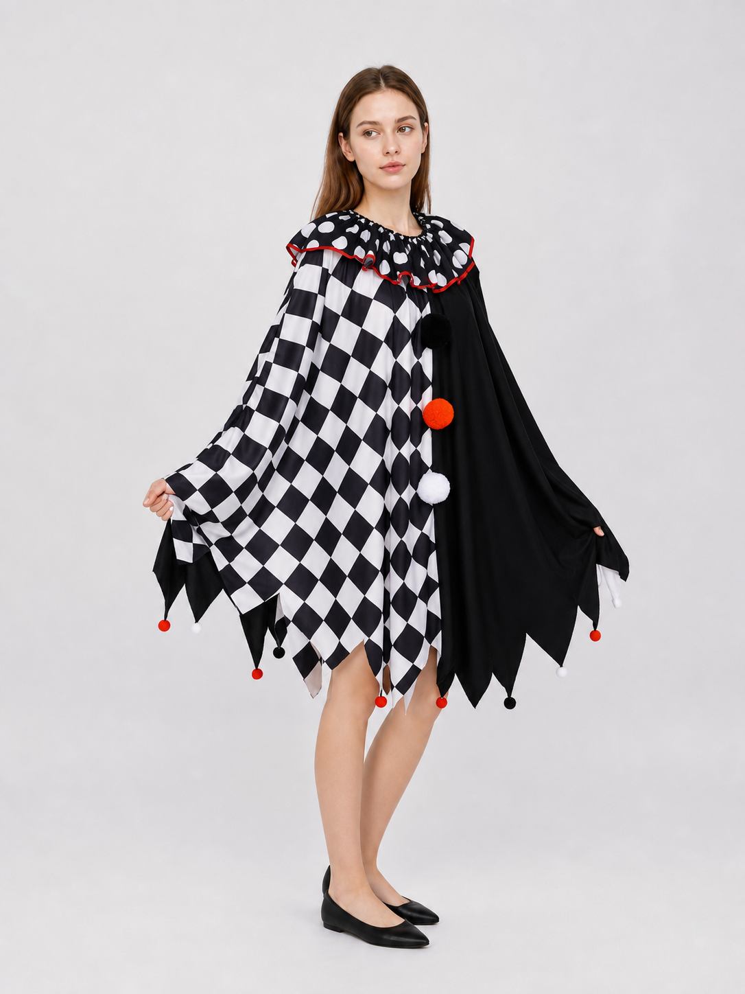 Clown Cape Cloak for a Carnival Costume