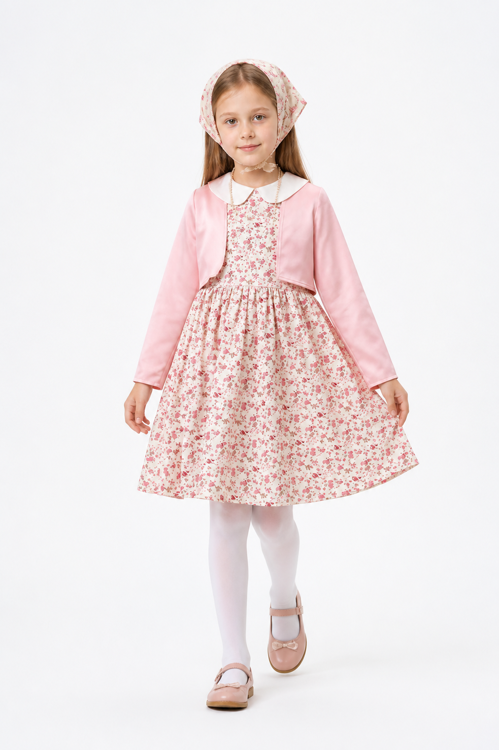 Children's carnival costume with a floral dress Costume Dresses detail 2