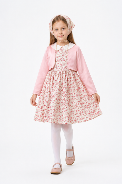 Children's carnival costume with a floral dress Costume Dresses detail 2