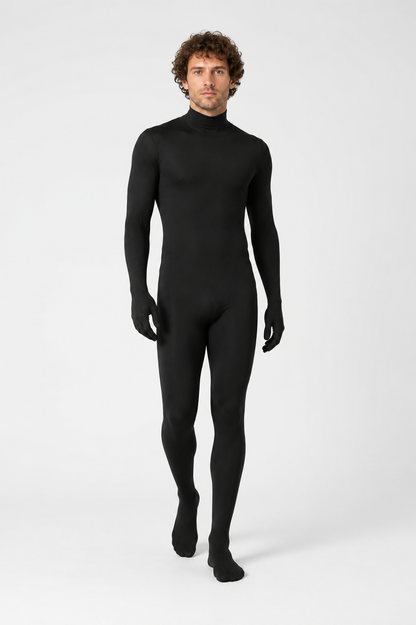 Black Hooded Jumpsuit for Stage Performances product detail 2