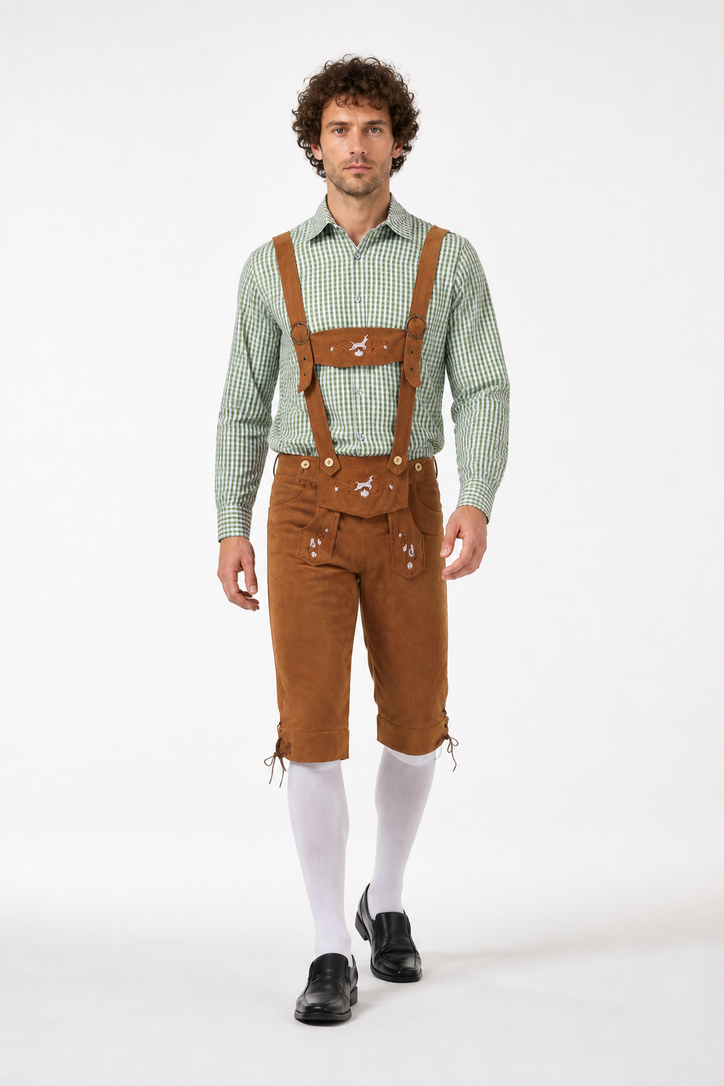 Bavarian Costume with Suspenders for Oktoberfest Costumes detail 2